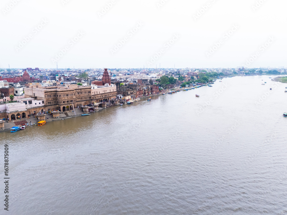 Obraz premium Yamuna River Kesi Ghat Vrindavan Land of Shri Krishna