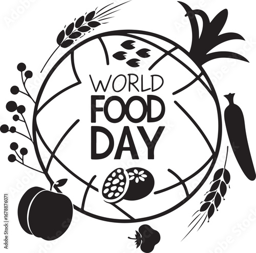 World Food Day Vector Illustration