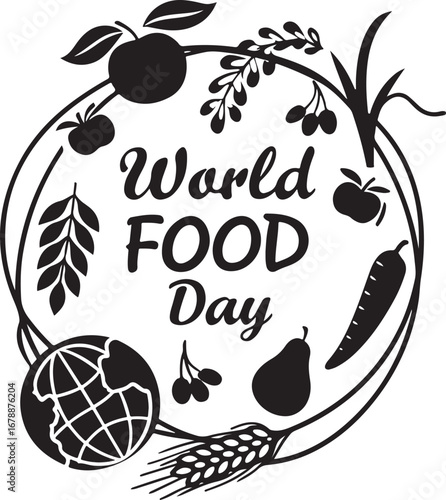 World Food Day Vector Illustration