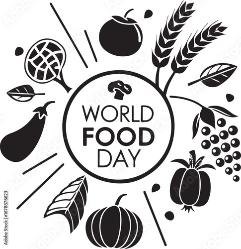 World Food Day Vector Illustration