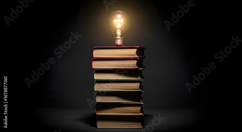 Creative learning inspiration home office stock photo dark environment minimalist view knowledge and ideas