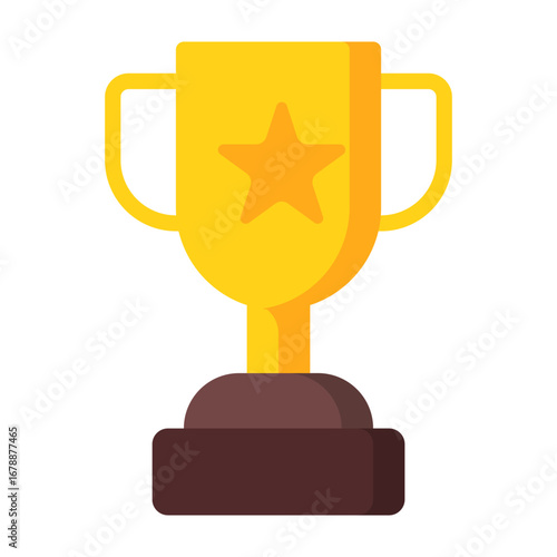 Trophy icon. Winner cup icon