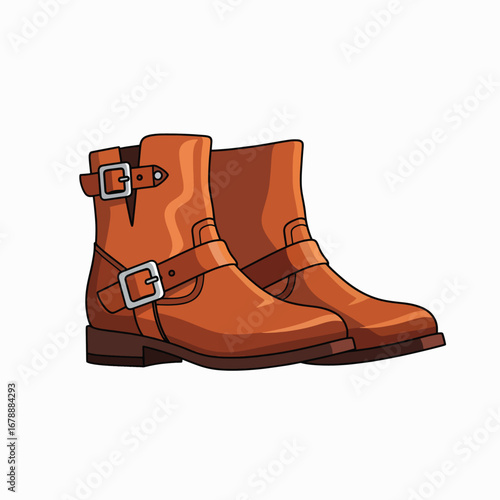 Stylish Buckle Embellished Ankle Boots for Women