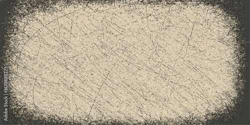 A textured vintage paper surface with a dark grey and aged black and white grunge pattern