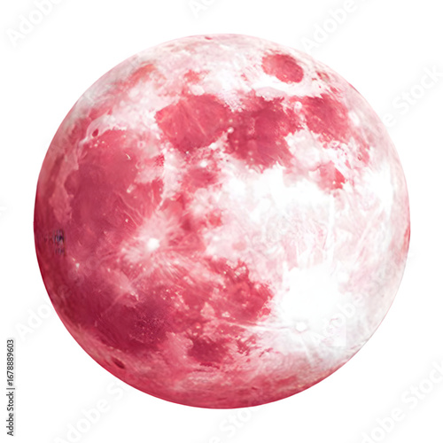 Stunning Blood Moon ascends with vibrant crimson hues, casting an ethereal glow for cosmic exploration and celestial event themes