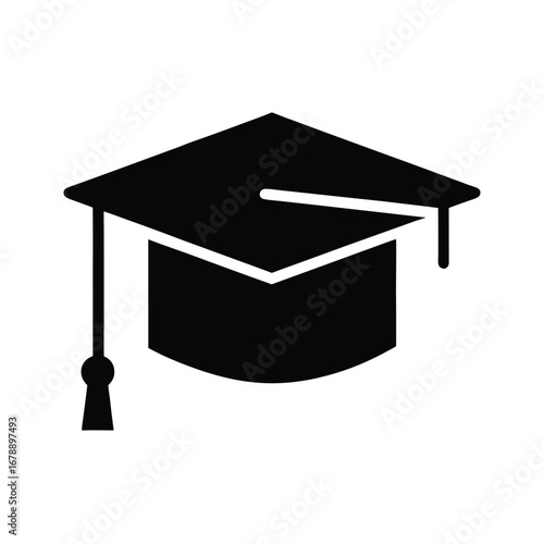 Graduation cap icon vector