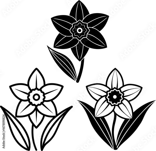 Flower outline shape set, Set of flowers, flower collection, Vector of flower, flower silhouette, flower isolated on white background