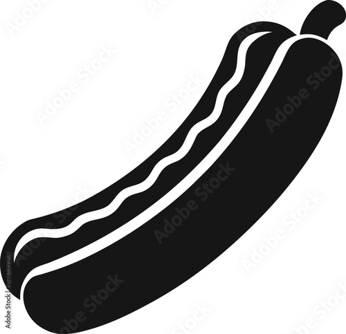 vector illustration of a hot dog