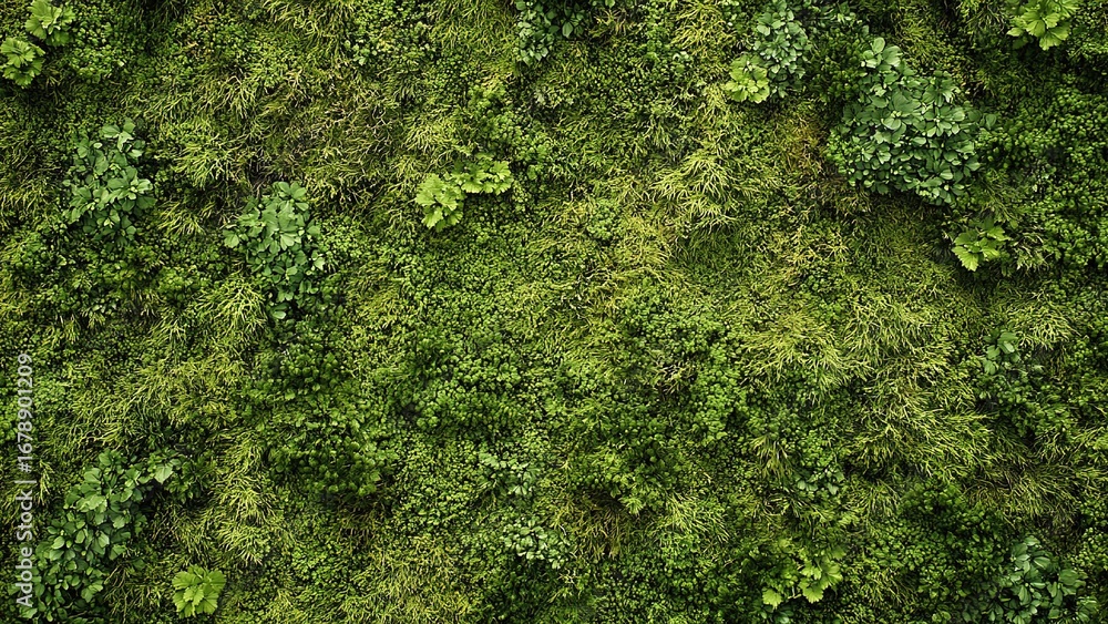 Obraz premium green moss texture background