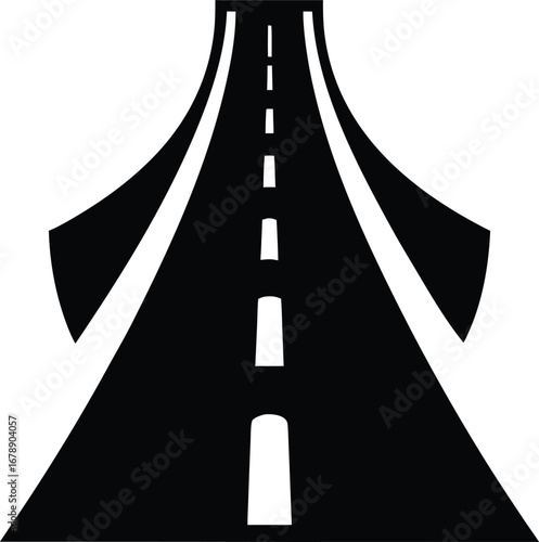  Road Silhouette Vector Art, Icons,