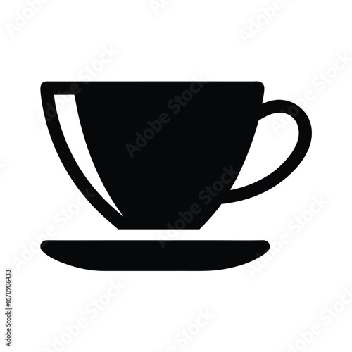 Coffee Cup with Handle Silhouette 