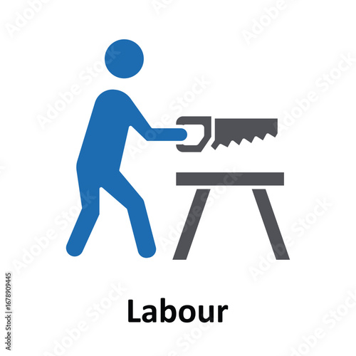  labour Vector Icon which can easily modify or edit