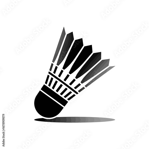 Shuttlecock Silhouette Vector Graphic of Badminton Equipment