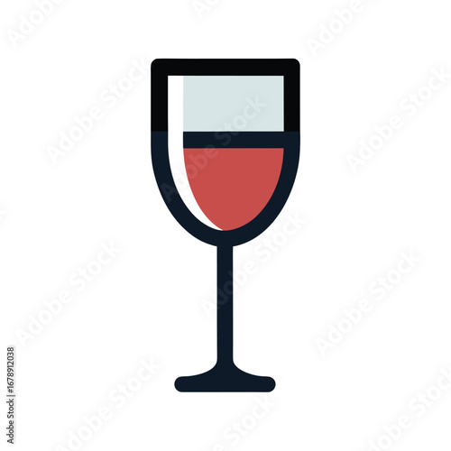 Wine Glass Icon Vector