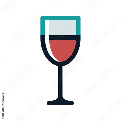 Wine Glass Icon Vector