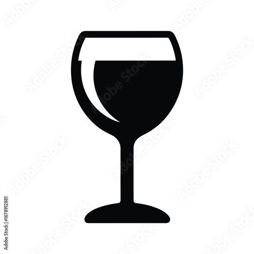 Wine Glass Icon Vector