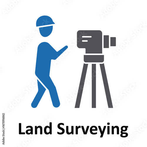  land surveying Vector Icon which can easily modify or edit