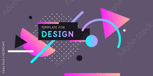 Abstract background for design. A template for advertising in a modern style. Stylish illustration for the poster. Trendy stylish graphics