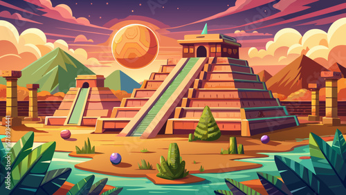 The Chichen Itza ruins in Mexico reveal towering pyramids, ball courts, and intricate stone carvings, reflecting the astronomical knowledge and cultural power of the ancient Mayan civilization.
