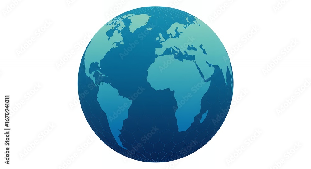 Naklejka premium Simple earth graphic design for presentation purposes