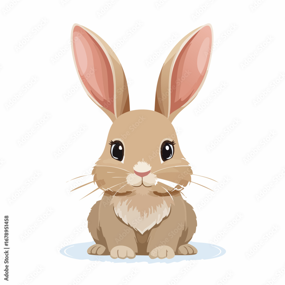 Obraz premium Niedlicher Hase mit langen Ohren