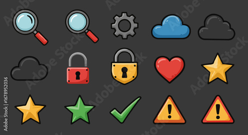 Icon sheet Miscellaneous Elements 