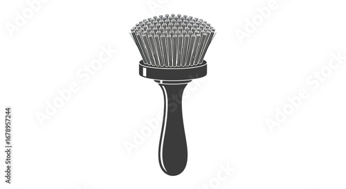 Cleaning Brush with Wooden Handle.
