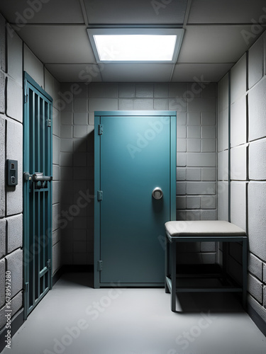 High risk solitary confinement cell in prison