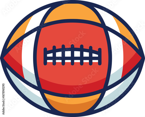 Football icon sports equipment american football game playing team sport