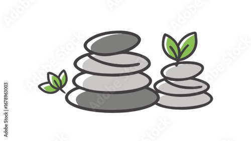Zen stones balance harmony spa wellness meditation relaxation nature peace mindfulness art design