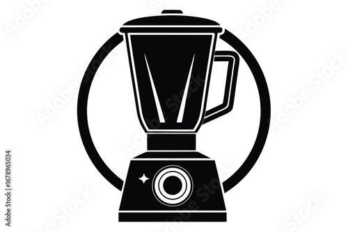 blender silhouette vector art icon