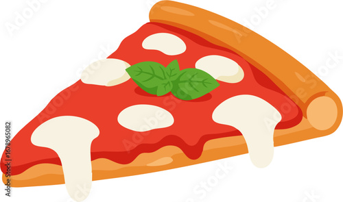 Delicious Pizza Slice A Mouthwatering Illustration