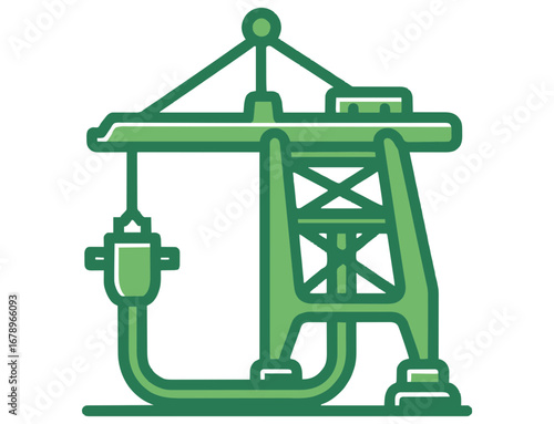 Discover the power of a green industrial oil rig pumping petroleum for energy production and economic growth worldwide