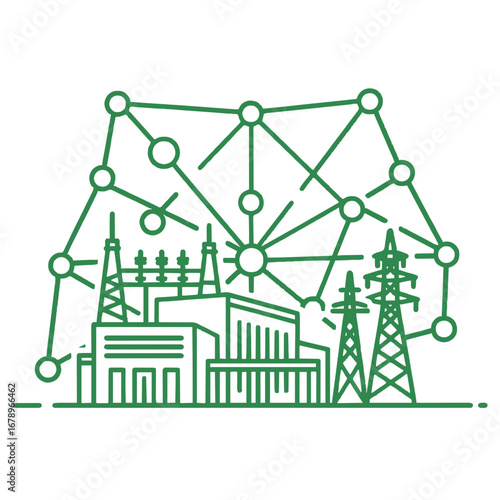 Connecting industrial power infrastructure with a smart network brain for future energy solutions and technological advancement