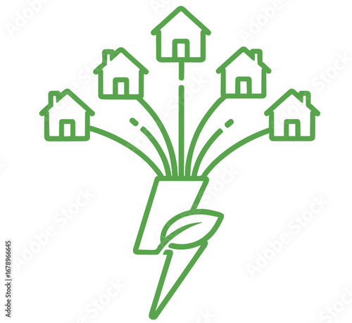 Harnessing sustainable green energy to power multiple homes and foster environmental growth for a brighter future