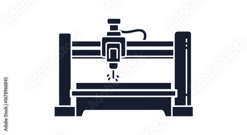 CNC Milling Machine: Automated Precision Cutting.