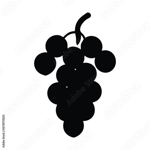 Grapes line icon vector design