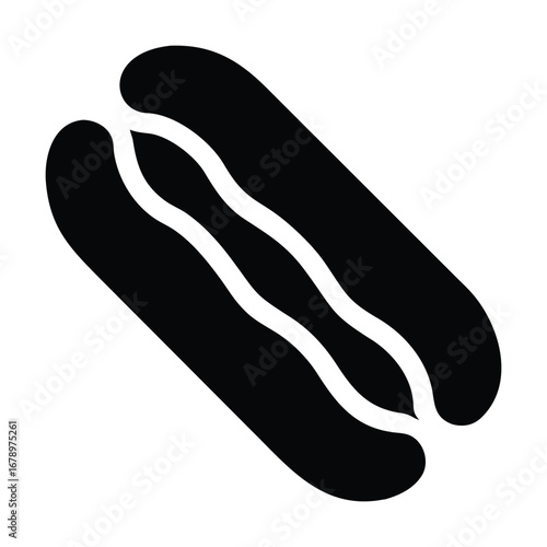 Vector Design Hot Dog Icon Style