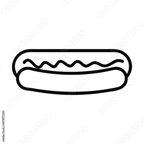 Vector Design Hot Dog Icon Style