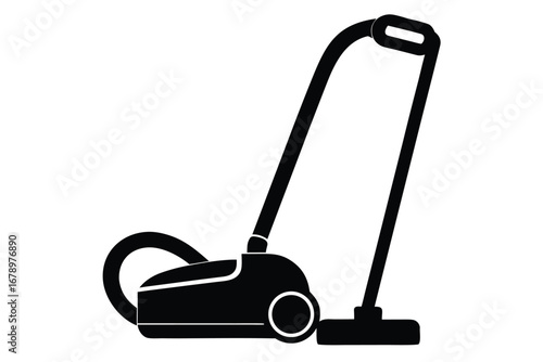 vacuum cleaner silhouette vector art icon