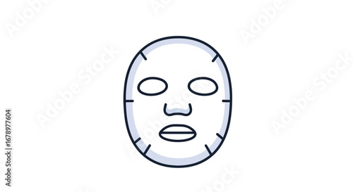 Sheet Face Mask for Skincare and Beauty Treatment.