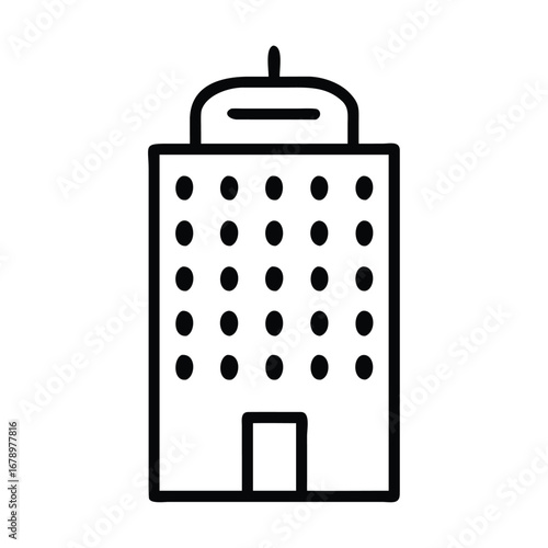 Hotel silhouette vector illustrations premium graphics for designers