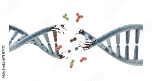 Cancer Awareness 3D Render, Cell Mutation, Medical Illustration