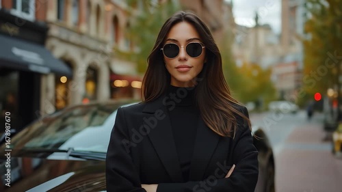 Fashion Model in City Video | Street Style, Urban Photoshoot, Stylish Outfit, Modern Lifestyle & Glamour Walk