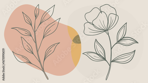 Boho wall art Images Boho Wall Decor ideas boho background wallpaper for computer desktop or graphic design elements  editable anesthetic modern boho background minimal boho minimalist background

