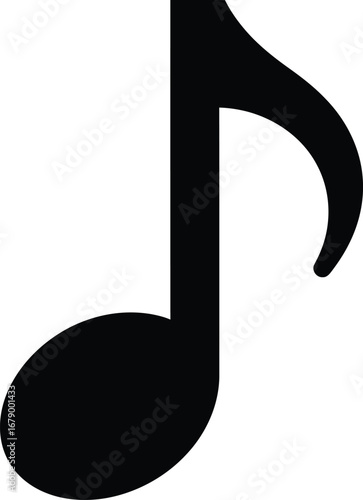 Music note icon editable vector illustration