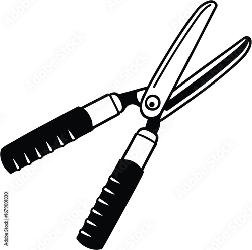 Black Hedge Shears Tool garden cutting