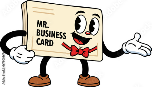 A Confident Business Card Presenting Itself