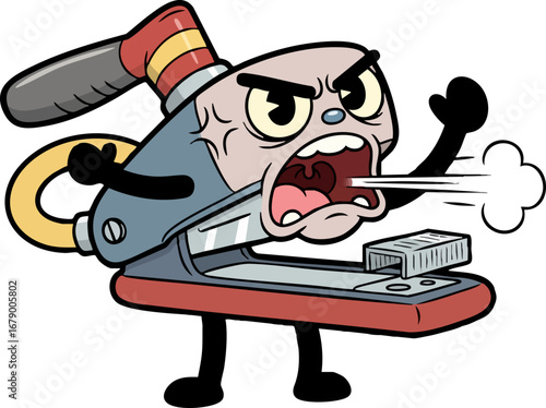 A Grumpy, Empty Stapler Spitting Air