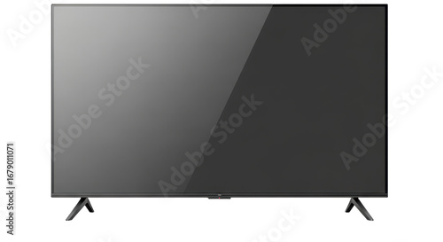 Isolated Modern Flat Screen TV